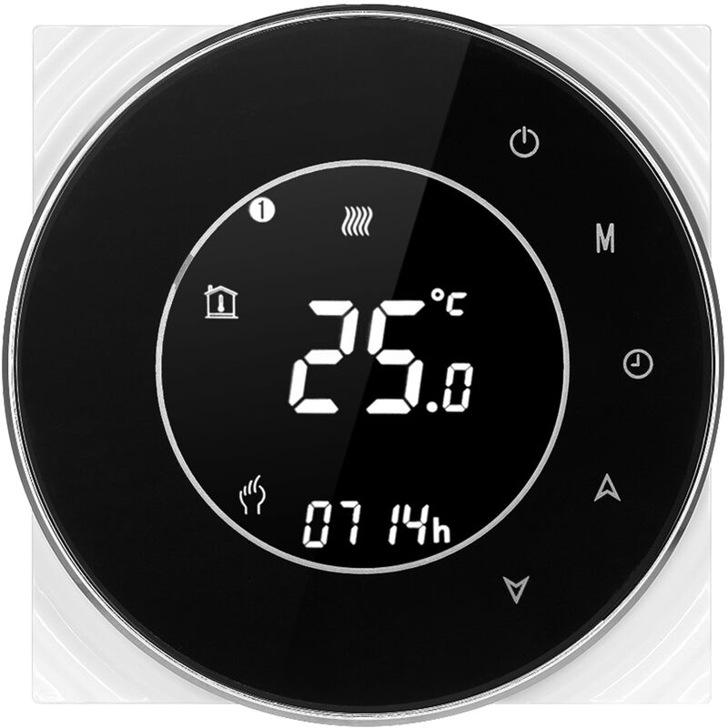 Termostato inteligente con Wi-Fi de 95-240 V, termostato de calefaccion electrica programable,Negro
Termostato inteligente con Wi-Fi de 95-240 V, termostato de calefaccion electrica programable,Negro