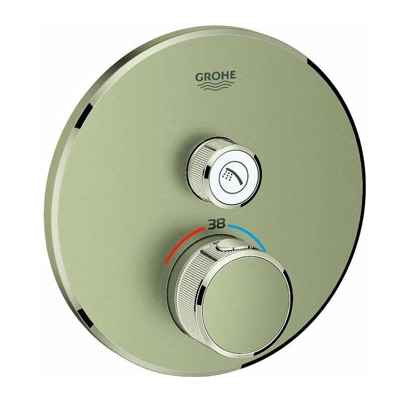 Termostato redondo Grohtherm SmartControl 29118 FMS 1 ASV níquel cepillado - Grohe
Termostato redondo Grohtherm SmartControl 29118 FMS 1 ASV níquel cepillado - Grohe