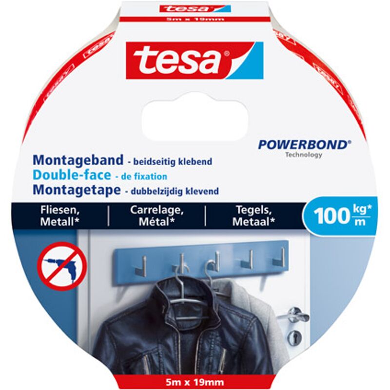 la fijación de cinta de doble cara 'Powerbond 77747' baldosas y metal 100 kg / m - Tesa
la fijación de cinta de doble cara 'Powerbond 77747' baldosas y metal 100 kg / m - Tesa
