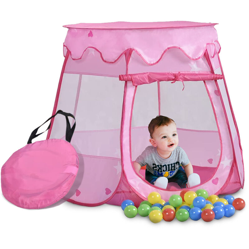 Tienda de campaña infantil para juegos | Plegable | Incluye bolas | Rosa | Fantasía | Mobiclinic
Tienda de campaña infantil para juegos | Plegable | Incluye bolas | Rosa | Fantasía | Mobiclinic