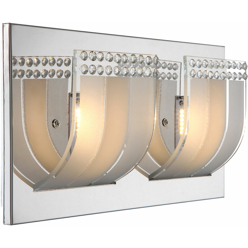 Globo - Timeless lámpara de pared LED de cromo satinado y vidrio helado, de borde cristales claros claro 3W 41712-2
Globo - Timeless lámpara de pared LED de cromo satinado y vidrio helado, de borde cristales claros claro 3W 41712-2