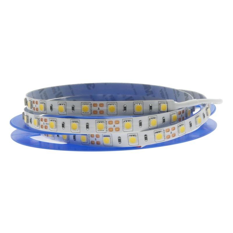 Tira LED 72W 12V DC SMD5050 60 LED/m 14,4W/m IP20 (5 metros) Blanco Neutro 4500K | IluminaShop
Tira LED 72W 12V DC SMD5050 60 LED/m 14,4W/m IP20 (5 metros) Blanco Neutro 4500K | IluminaShop