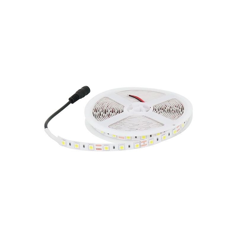 Tira de LED 72W 24V DC SMD5050 60 LED/m 14,4W/m IP20 (5 metros) Blanco Frío 6000K | IluminaShop
Tira de LED 72W 24V DC SMD5050 60 LED/m 14,4W/m IP20 (5 metros) Blanco Frío 6000K | IluminaShop