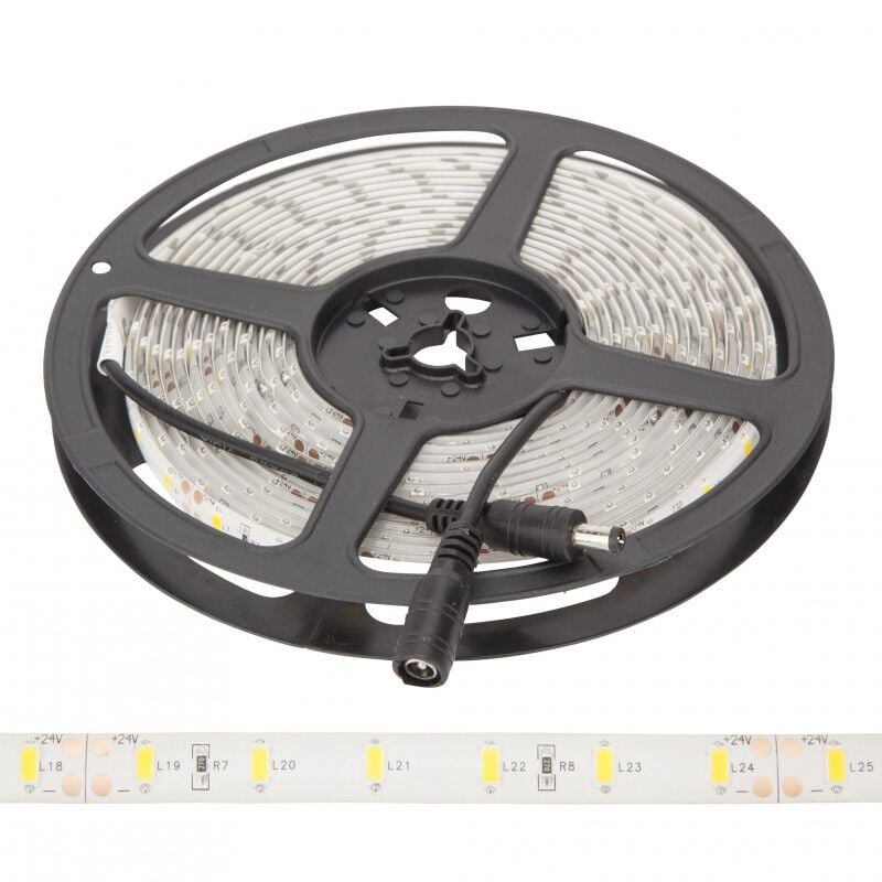 Tira LED 300 LEDs 70W SMD5630 24VDC IP65 x 5M | Blanco Frío (GR-RDT5630-60-24-IP65-CW)
Tira LED 300 LEDs 70W SMD5630 24VDC IP65 x 5M | Blanco Frío (GR-RDT5630-60-24-IP65-CW)