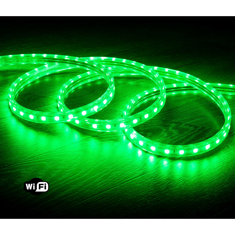 Tira LED Smart WiFi 220V AC 60 LED/m Verde IP65 a Medida Corte cada 100 cm 4m - 4m
Tira LED Smart WiFi 220V AC 60 LED/m Verde IP65 a Medida Corte cada 100 cm 4m - 4m