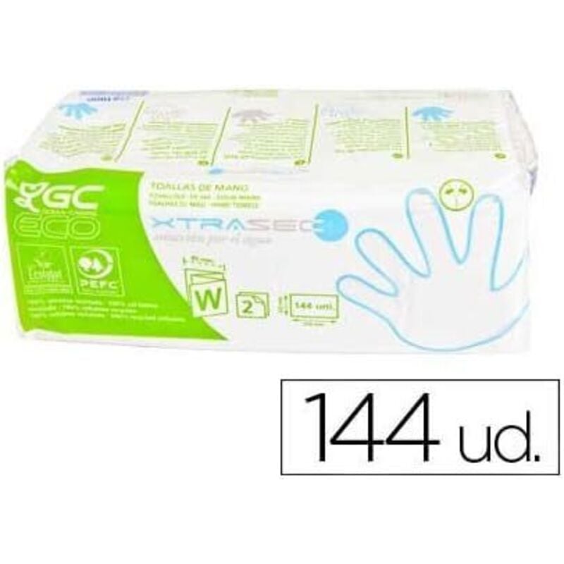 Liderpapel - Toalla de papel mano engarzada ecologica -22,5x31 cm 2 capas -paquete con 144 unidades
Liderpapel - Toalla de papel mano engarzada ecologica -22,5x31 cm 2 capas -paquete con 144 unidades