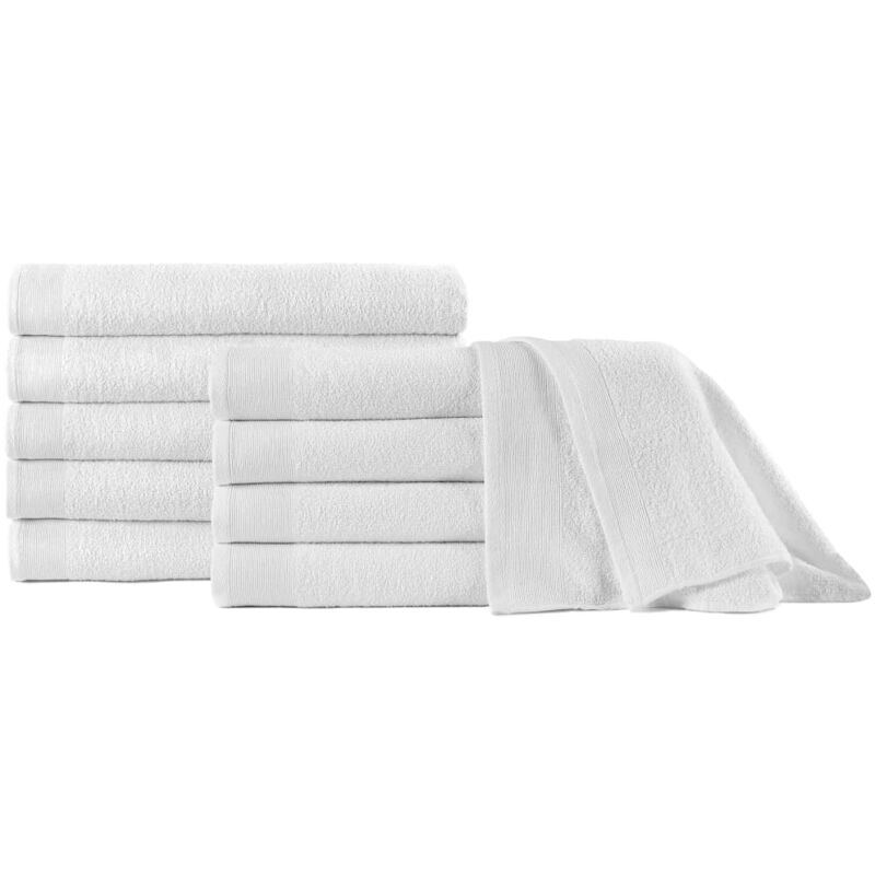vidaXL Toallas de Cortesía Algodón Blanco 350 g/m² 10 Unidades 80x200 cm - Blanco
vidaXL Toallas de Cortesía Algodón Blanco 350 g/m² 10 Unidades 80x200 cm - Blanco