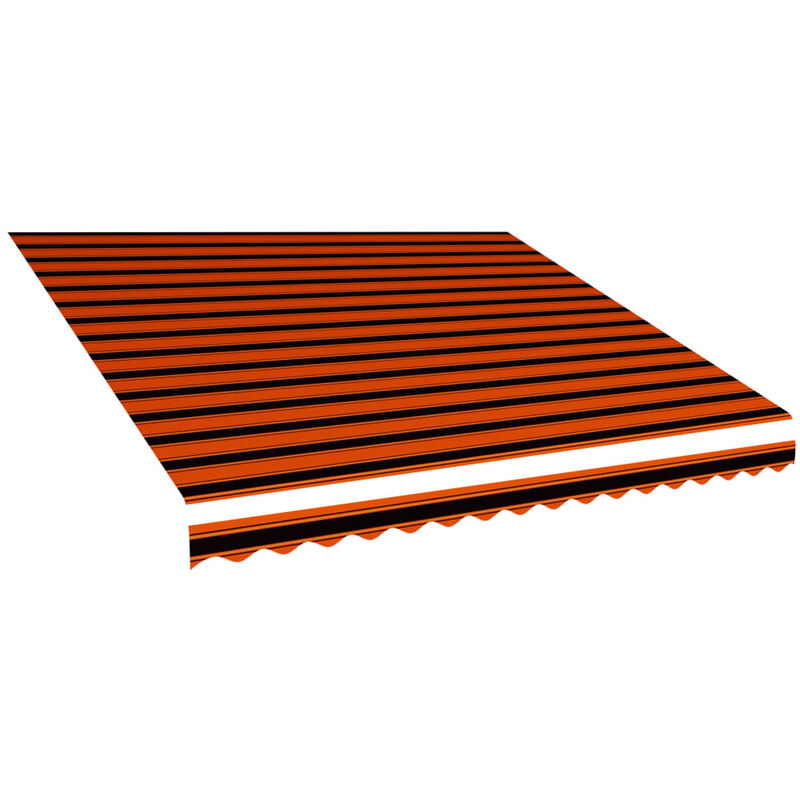 Toldo de lona naranja y marron 450x300 cm