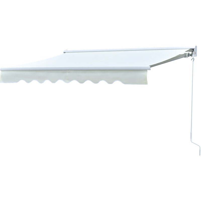 Outsunny - Toldo Retráctil con Mando a Distancia Manivela Luces LED Exterior 250x200cm Blanco - Blanco
Outsunny - Toldo Retráctil con Mando a Distancia Manivela Luces LED Exterior 250x200cm Blanco - Blanco