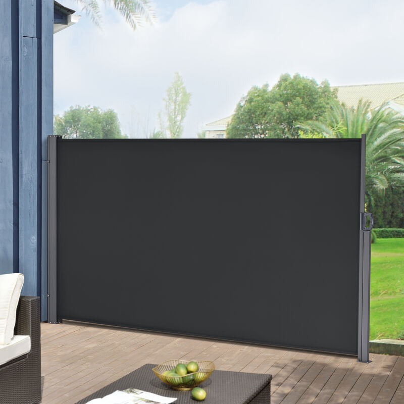 Toldo lateral - 180 x 300 cm - Exterior - Contra viento, sol y visión - Extensible - Marquesina protectora - Negro
Toldo lateral - 180 x 300 cm - Exterior - Contra viento, sol y visión - Extensible - Marquesina protectora - Negro