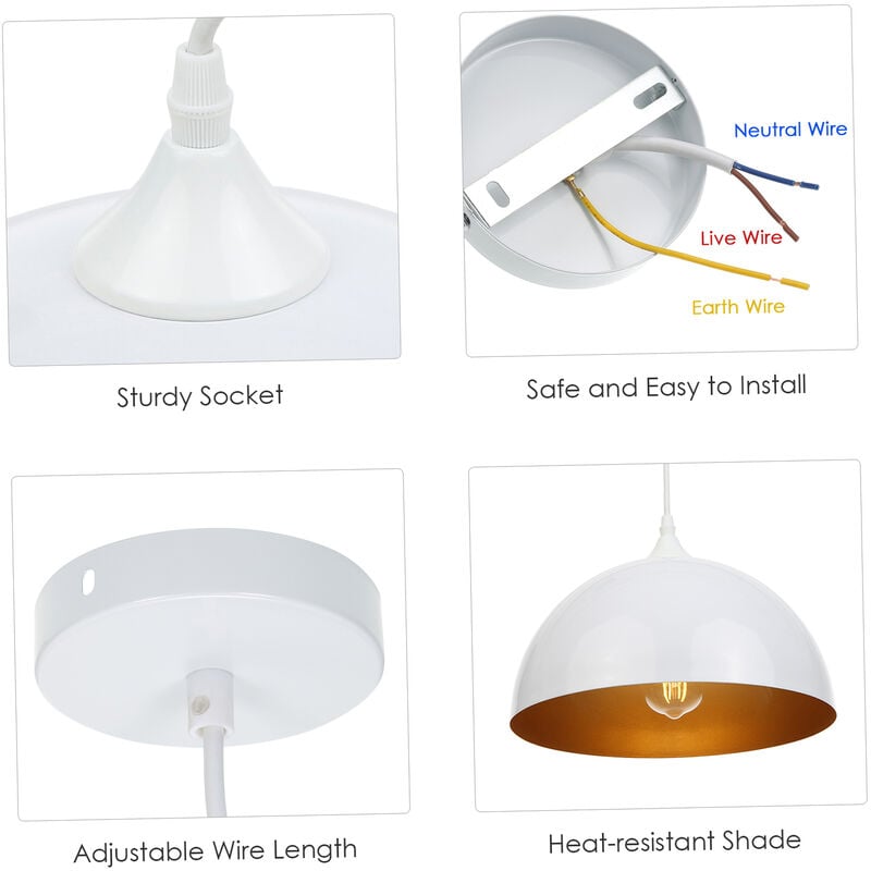 Lamparas colgantes de metal Lamparas de luz industrial Lampara de techo colgante para cocina Comedor Sala de estar Restaurante (paquete de 2,
Lamparas colgantes de metal Lamparas de luz industrial Lampara de techo colgante para cocina Comedor Sala de estar Restaurante (paquete de 2,