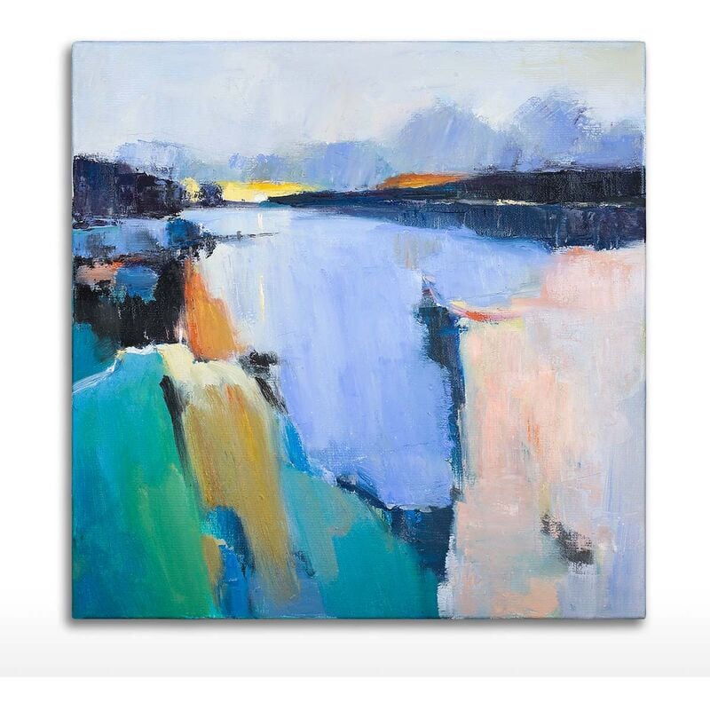 Tooarts Arte de la pared Pintura al oleo 100% Pintado a mano con tematica del lago de la manana Paisaje natural Decoracion artistica en lienzo
Tooarts Arte de la pared Pintura al oleo 100% Pintado a mano con tematica del lago de la manana Paisaje natural Decoracion artistica en lienzo