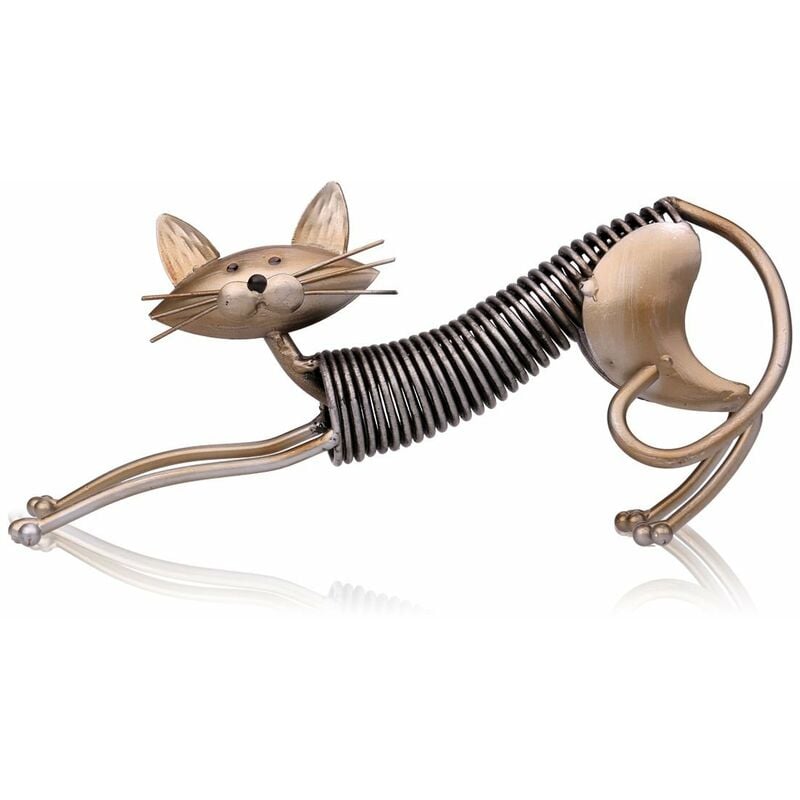 TOOARTS Gato del arte del hierro de la escultura del metal, ornamentos del mobiliario para el hogar
TOOARTS Gato del arte del hierro de la escultura del metal, ornamentos del mobiliario para el hogar