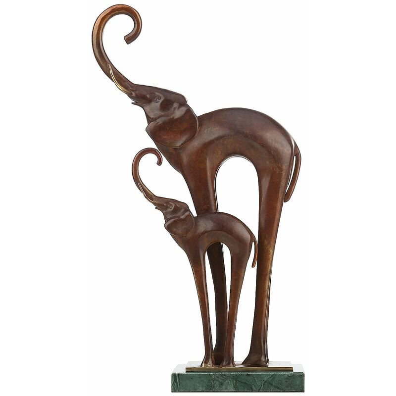 Tooarts Madre-hijo Elefante Escultura de elefante de laton, Significado de la suerte Exquisita artesania, Adorno para el hogar y la oficina
Tooarts Madre-hijo Elefante Escultura de elefante de laton, Significado de la suerte Exquisita artesania, Adorno para el hogar y la oficina