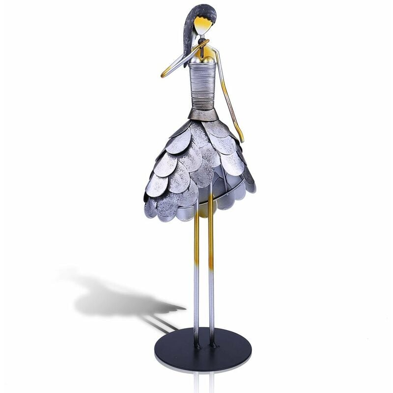 Tooarts Singing Girl escultura de metal hecha a mano artesania decoracion del hogar adorno creativo instrumento de musica regalo
Tooarts Singing Girl escultura de metal hecha a mano artesania decoracion del hogar adorno creativo instrumento de musica regalo