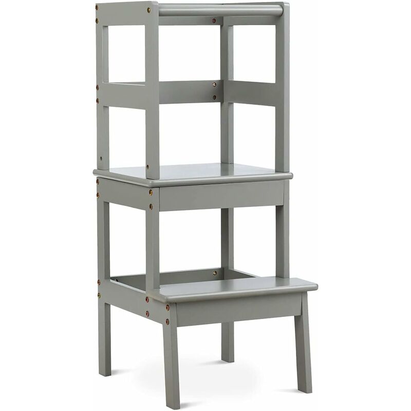 Torre de Aprendizaje Ayudante de Cocina para Niños Carga hasta 70kg Taburete de Madera Silla de Aprendizaje para Niños (Gris) - Costway
Torre de Aprendizaje Ayudante de Cocina para Niños Carga hasta 70kg Taburete de Madera Silla de Aprendizaje para Niños (Gris) - Costway