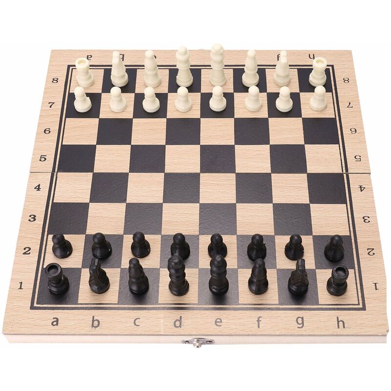 Happyshopping - Traje tres en uno, tablero de ajedrez de madera, traje de damas, traje de backgammon, juego de mesa,240 * 240mm
Happyshopping - Traje tres en uno, tablero de ajedrez de madera, traje de damas, traje de backgammon, juego de mesa,240 * 240mm