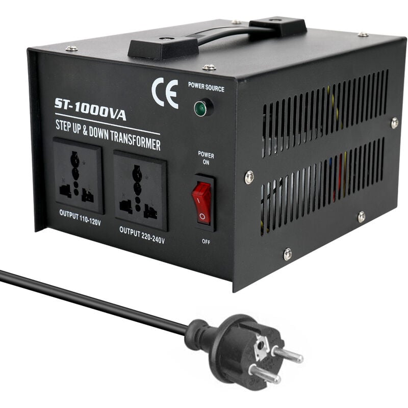 Happyshopping - Transformador Step Up Down inteligente y eficiente ST-1000W, uso domestico 100V-220V
Happyshopping - Transformador Step Up Down inteligente y eficiente ST-1000W, uso domestico 100V-220V
