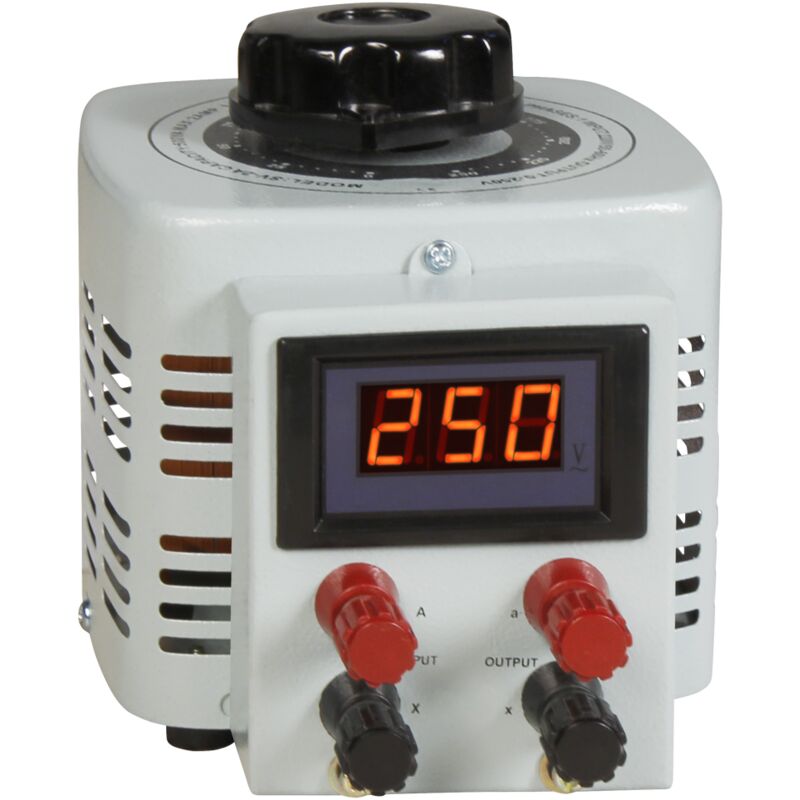 Mcpower - Transformador variable toroidal `` V-2000 LED '', 0-250 V, 2500 W, NO separado galvánicamente
Mcpower - Transformador variable toroidal `` V-2000 LED '', 0-250 V, 2500 W, NO separado galvánicamente
