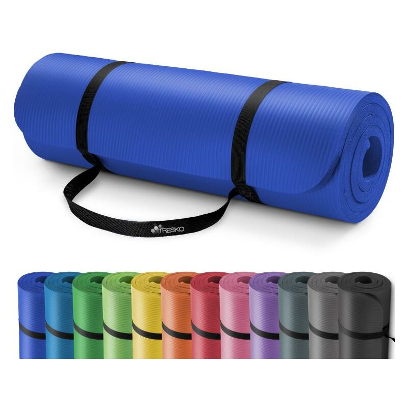 ® Esterilla de fitness 185 x 60 cm y 190 x 100 cm para gimnasia, yoga, pilates y cualquier tipo de entrenamiento | Suave y cómoda | Espuma NBR (Azul
® Esterilla de fitness 185 x 60 cm y 190 x 100 cm para gimnasia, yoga, pilates y cualquier tipo de entrenamiento | Suave y cómoda | Espuma NBR (Azul