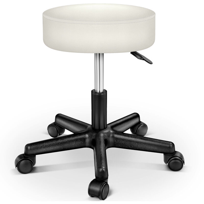 Taburete con ruedas taburete giratorio cosmético de trabajo consulta, regulable en altura, giratorio en 360°, con asiento acolchado de 10 cm y 8
Taburete con ruedas taburete giratorio cosmético de trabajo consulta, regulable en altura, giratorio en 360°, con asiento acolchado de 10 cm y 8