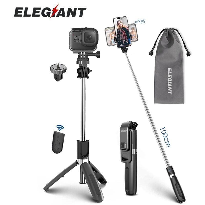 Trípode Portátil Bluetooth Selfie Stick Varilla Telescópica Ajustable con Rotación de 360 °
Trípode Portátil Bluetooth Selfie Stick Varilla Telescópica Ajustable con Rotación de 360 °