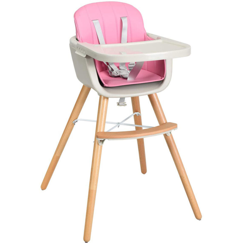Costway - Trona de Bebé de Madera Silla Alta para Comedor con Bandeja Cinturón de Seguridad y Cojín Rosa
Costway - Trona de Bebé de Madera Silla Alta para Comedor con Bandeja Cinturón de Seguridad y Cojín Rosa