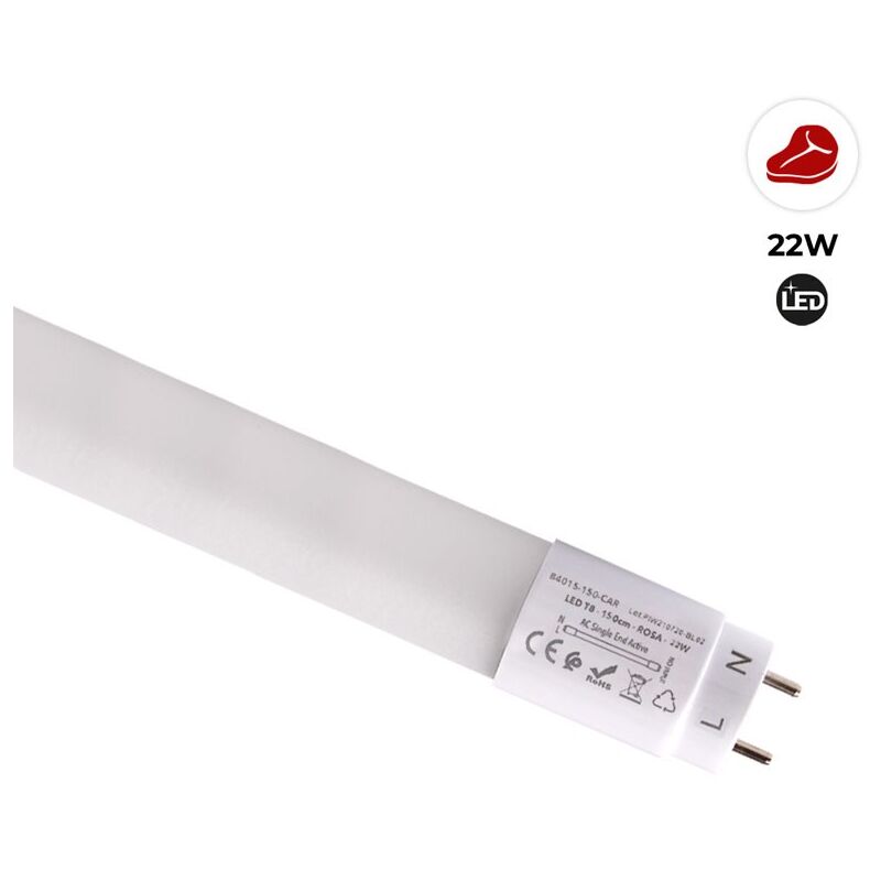 Tubo LED T8 especial carnicerías 150cm 22W 
Tubo LED T8 especial carnicerías 150cm 22W
