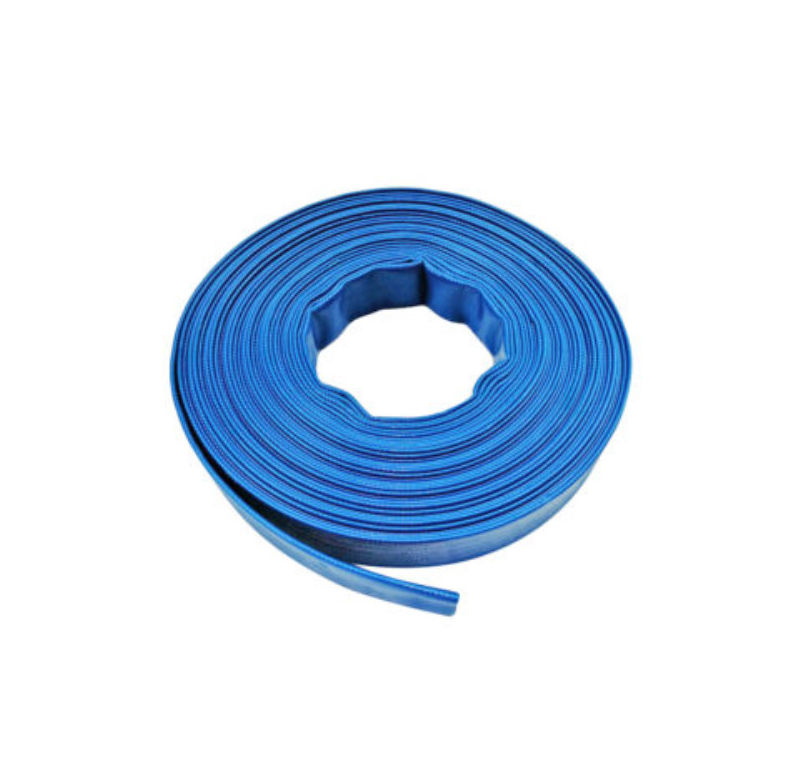 Tubo Piatto 40 Mm 5 Metri Per Scarico Acqua Pvc Poliestere Gomma