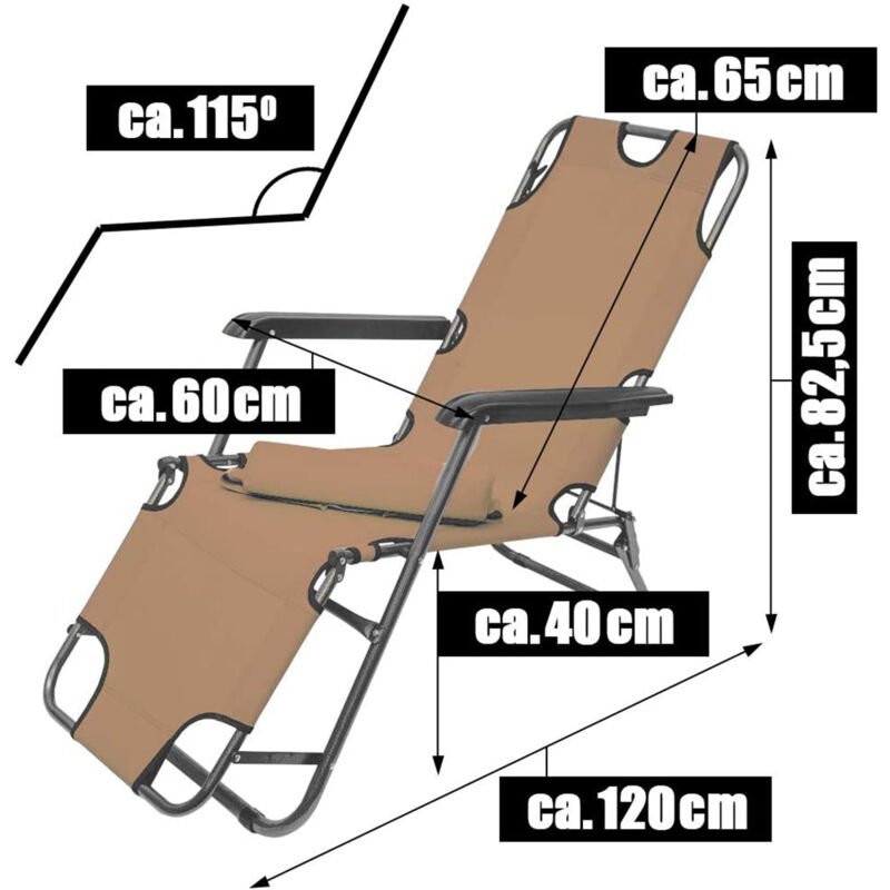 Tumbona Plegable | Cómoda Silla de Playa 153 cm + Reposacabezas + Reposapiernas + Respaldo Reclinable | Beige
Tumbona Plegable | Cómoda Silla de Playa 153 cm + Reposacabezas + Reposapiernas + Respaldo Reclinable | Beige