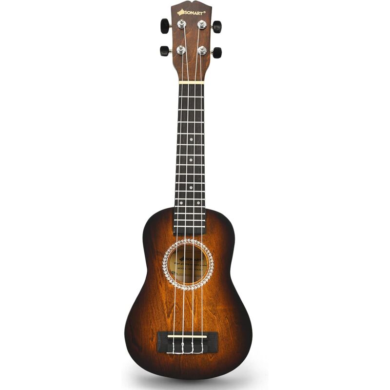 Ukelele de 21 Pulgadas con Bolsa de Transporte,Correa de Afinador, Púa,Instrumento para Principiantes,Adultos y Niños (Marrón)
Ukelele de 21 Pulgadas con Bolsa de Transporte,Correa de Afinador, Púa,Instrumento para Principiantes,Adultos y Niños (Marrón)
