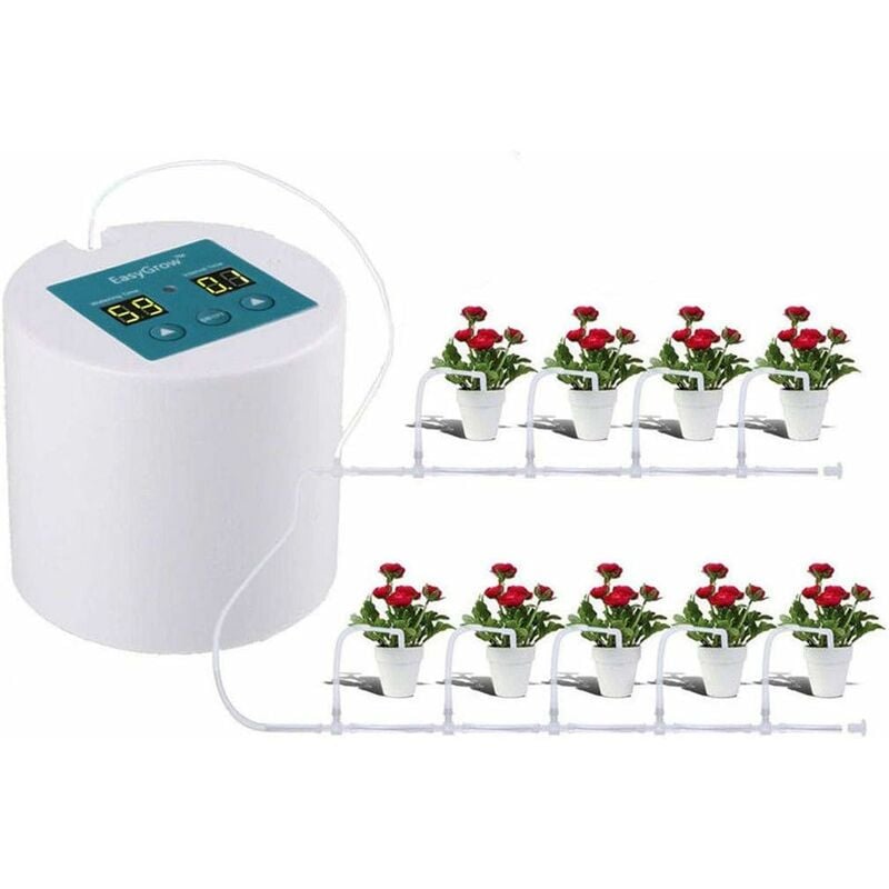 Sistema de Riego Automático para Macetas Dispositivos de Riego Automático para Plantas y Flores con Manguera Transparente de 10M y Accesorios de
Sistema de Riego Automático para Macetas Dispositivos de Riego Automático para Plantas y Flores con Manguera Transparente de 10M y Accesorios de