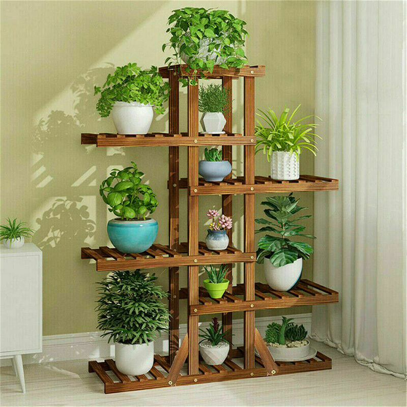 Soporte de Madera para Plantas Estantería para Macetas Flores con 6 Niveles Estantería Decorativa para Jardín Balcón Exterior Interior 131×90×25cm
Soporte de Madera para Plantas Estantería para Macetas Flores con 6 Niveles Estantería Decorativa para Jardín Balcón Exterior Interior 131×90×25cm