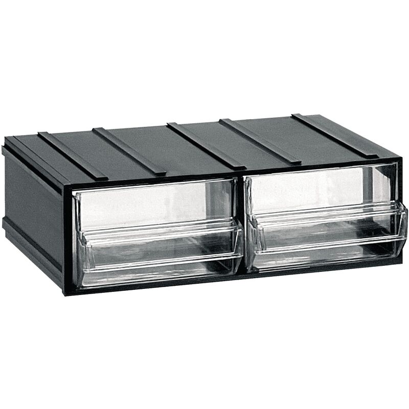 Unidad de almacenamiento modular en plástico L 192 x P 148 x H 63 mm con 2 cajones transparentes
Unidad de almacenamiento modular en plástico L 192 x P 148 x H 63 mm con 2 cajones transparentes
