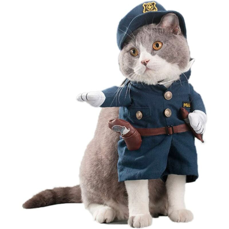 Uniformes para perros y gatos, ropa linda para mascotas, disfraces divertidos para juegos de rol, disfraces geniales de policía con sombreros para
Uniformes para perros y gatos, ropa linda para mascotas, disfraces divertidos para juegos de rol, disfraces geniales de policía con sombreros para