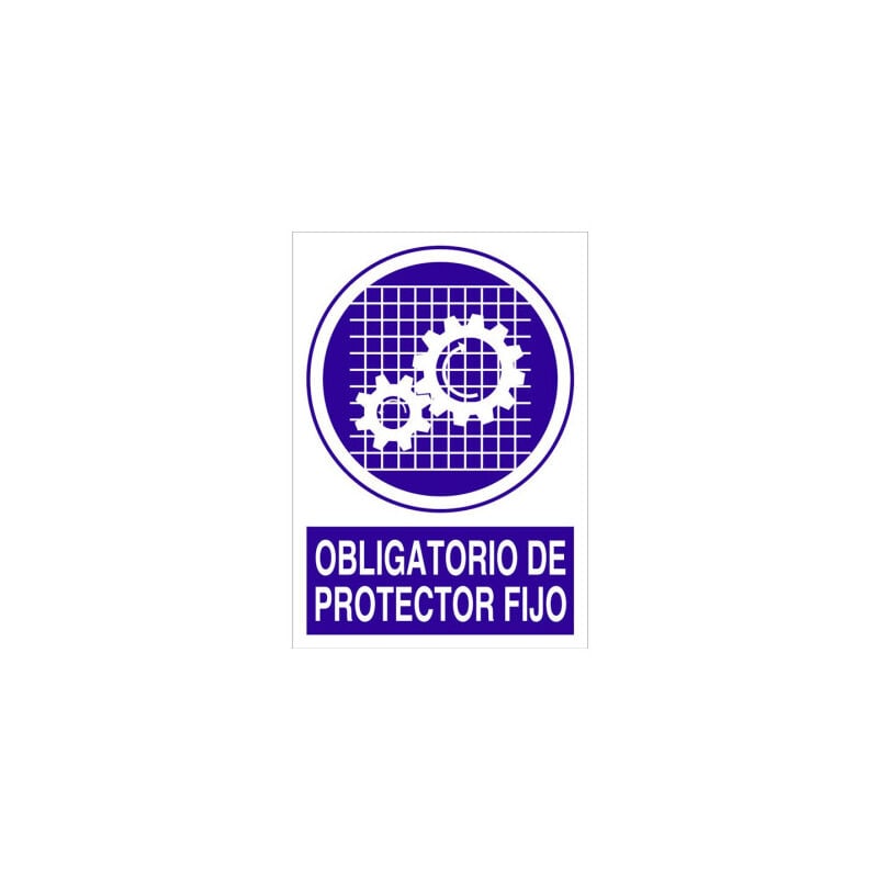 Señal obligación pictorama y texto - Obligatorio de protector fijo | 297X210 - POLIESTIRENO
Señal obligación pictorama y texto - Obligatorio de protector fijo | 297X210 - POLIESTIRENO