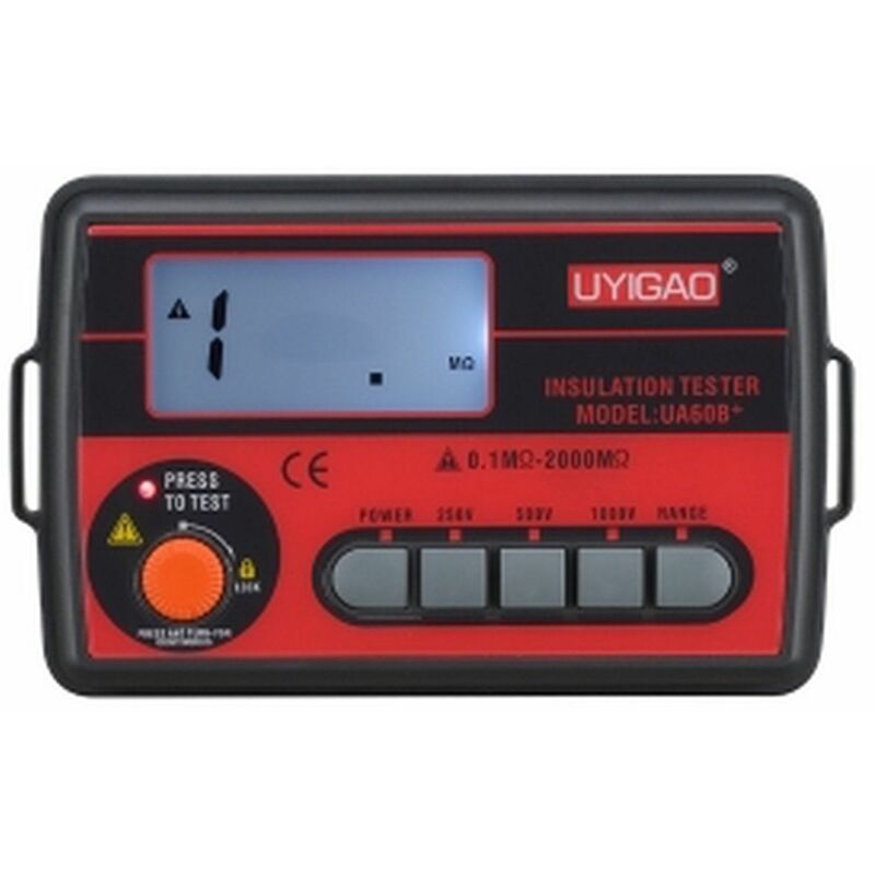 UA60B+ Medidor de aislamiento CAT III 1000 V / para resistencias de aislamiento hasta 2000 M& - Uyigao
UA60B+ Medidor de aislamiento CAT III 1000 V / para resistencias de aislamiento hasta 2000 M& - Uyigao