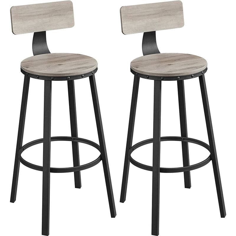 VASAGLE Juego de 2 Taburetes Altos, Silla de Bar con Respaldo, Silla de Cocina, Marco de Acero, Asiento de 73 cm de Alto, Fácil Montaje, Estilo
VASAGLE Juego de 2 Taburetes Altos, Silla de Bar con Respaldo, Silla de Cocina, Marco de Acero, Asiento de 73 cm de Alto, Fácil Montaje, Estilo