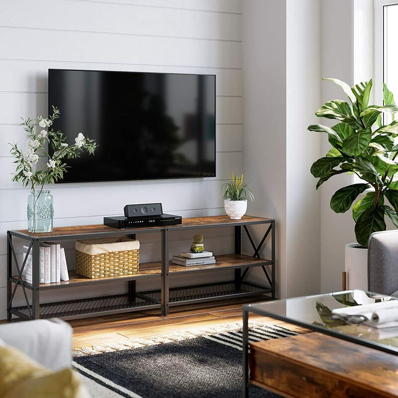 VASAGLE Mueble de TV, Mueble de Salón, Mesa Baja para Tele, hasta 70 Pulgadas, con Estantes, Marco de Acero, para Dormitorio, Sala de Estar, Marrón
VASAGLE Mueble de TV, Mueble de Salón, Mesa Baja para Tele, hasta 70 Pulgadas, con Estantes, Marco de Acero, para Dormitorio, Sala de Estar, Marrón