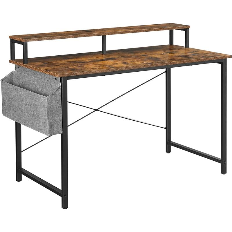 VASAGLE Escritorio de ordenador, Escritorio de estudio con soporte de monitor, Bolsa de almacenamiento de tela, Barras en X, Pies ajustables, 120 x
VASAGLE Escritorio de ordenador, Escritorio de estudio con soporte de monitor, Bolsa de almacenamiento de tela, Barras en X, Pies ajustables, 120 x