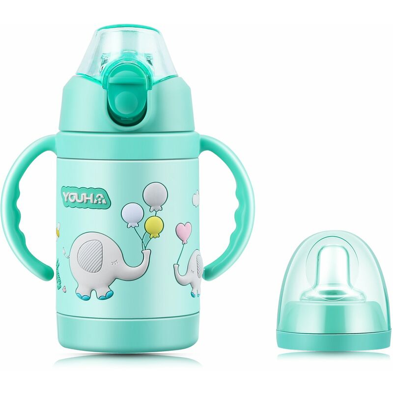 Vaso con aislamiento al vacio para bebes YOUHA 280ml Biberon de acero inoxidable para ninos pequenos con asa Tapas reemplazables Paja con peso Vaso
Vaso con aislamiento al vacio para bebes YOUHA 280ml Biberon de acero inoxidable para ninos pequenos con asa Tapas reemplazables Paja con peso Vaso