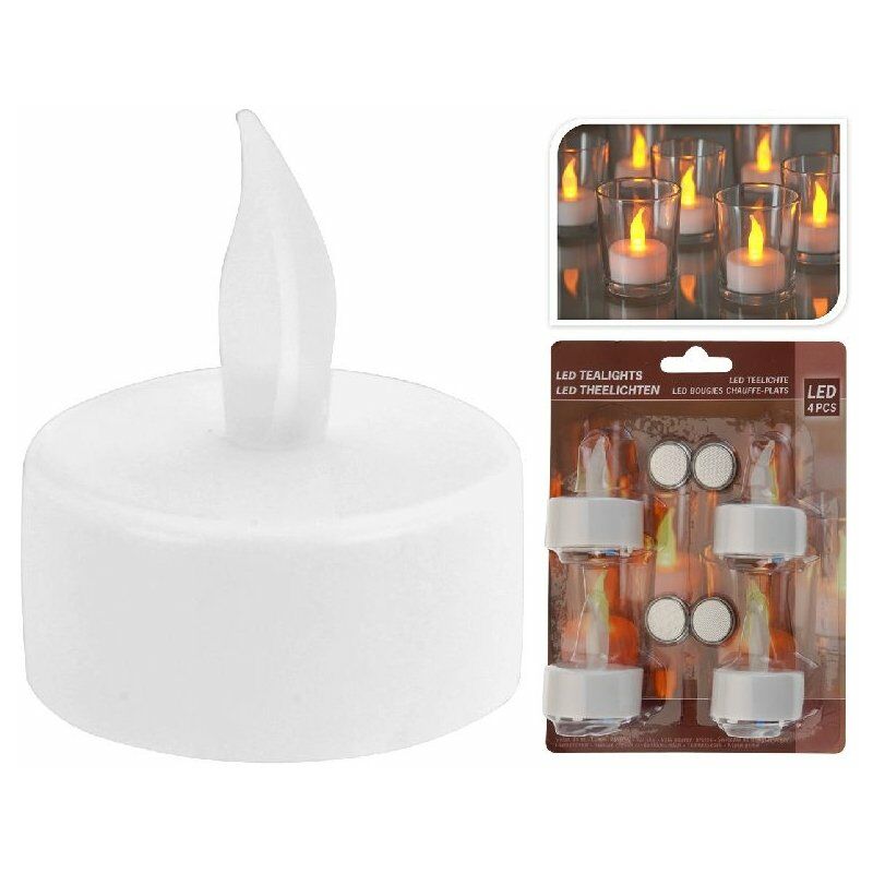 Velas De Te Electricas Led 4 Unidades