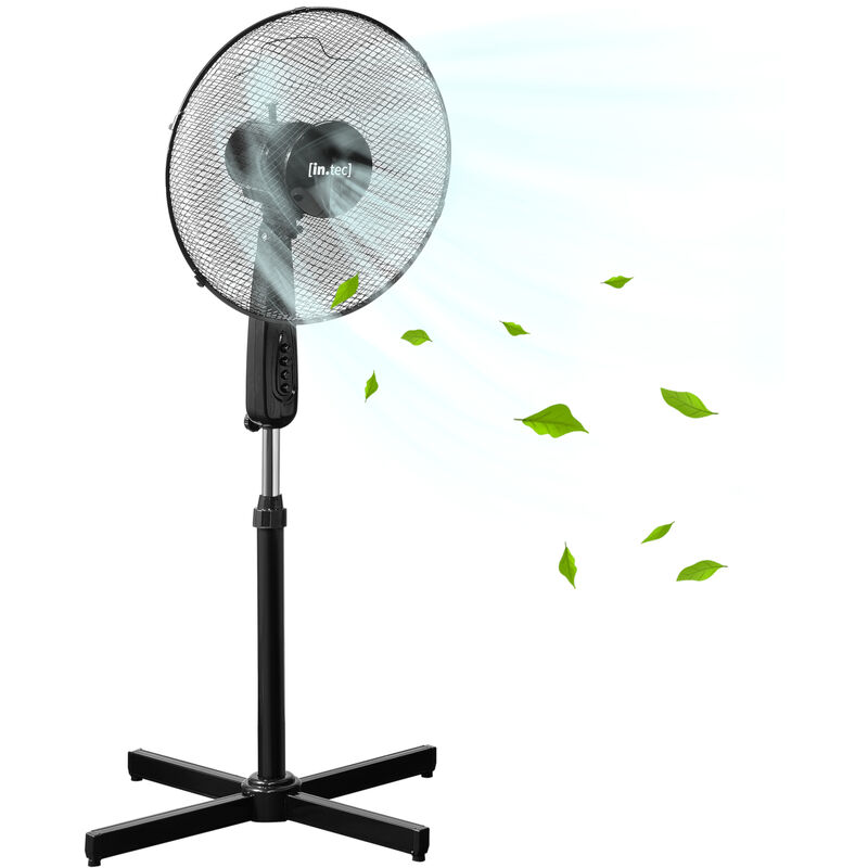 Ventilador de pie - 120 x 60 x 60 cm - Ventilador de pedestal - 3 niveles de velocidad - 50W - ø41cm - Peso 2,3 kg - Plástico - Negro
Ventilador de pie - 120 x 60 x 60 cm - Ventilador de pedestal - 3 niveles de velocidad - 50W - ø41cm - Peso 2,3 kg - Plástico - Negro
