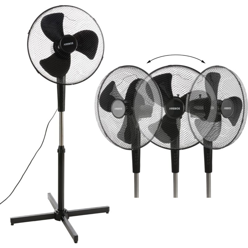 Ventilador de pie 45W Air Cooler Enfriador de aire Ventilador oscilante negro - Negro
Ventilador de pie 45W Air Cooler Enfriador de aire Ventilador oscilante negro - Negro