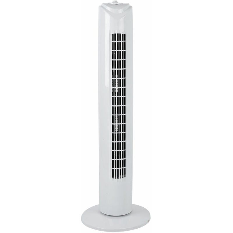 Ventilador de torre de 45 vatios blanco altura 81 cm interruptor oscilante de 3 pasos
Ventilador de torre de 45 vatios blanco altura 81 cm interruptor oscilante de 3 pasos