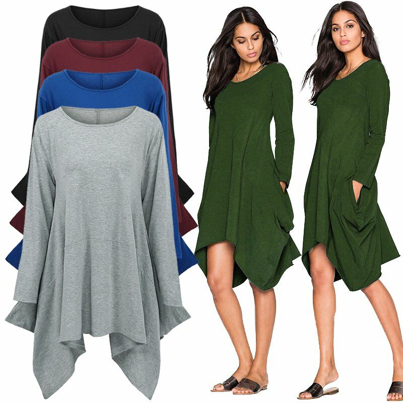 Vestido de mujer Solido Elastico Irregular Dobladillo Bolsillos Cuello redondo Manga larga Swing Vintage Mini de una pieza,Verde militar, XXL
Vestido de mujer Solido Elastico Irregular Dobladillo Bolsillos Cuello redondo Manga larga Swing Vintage Mini de una pieza,Verde militar, XXL