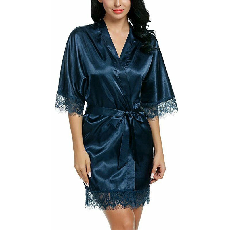 Vestido de rebeca para mujer Camison camison de encaje Empalme con cuello en V Lenceria solida Ropa de dormir Pijamas,Azul oscuro, XL
Vestido de rebeca para mujer Camison camison de encaje Empalme con cuello en V Lenceria solida Ropa de dormir Pijamas,Azul oscuro, XL