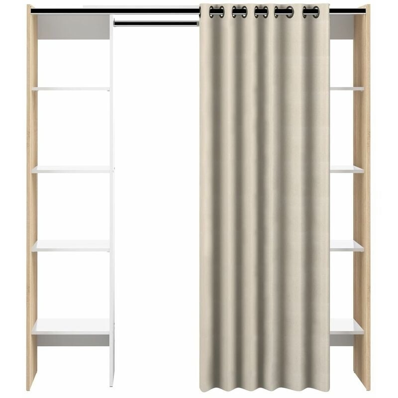 Vestidor de dos columnas TOM roble natural y crudo, 185.3 x 50 x 182 - roble natural y crudo
Vestidor de dos columnas TOM roble natural y crudo, 185.3 x 50 x 182 - roble natural y crudo
