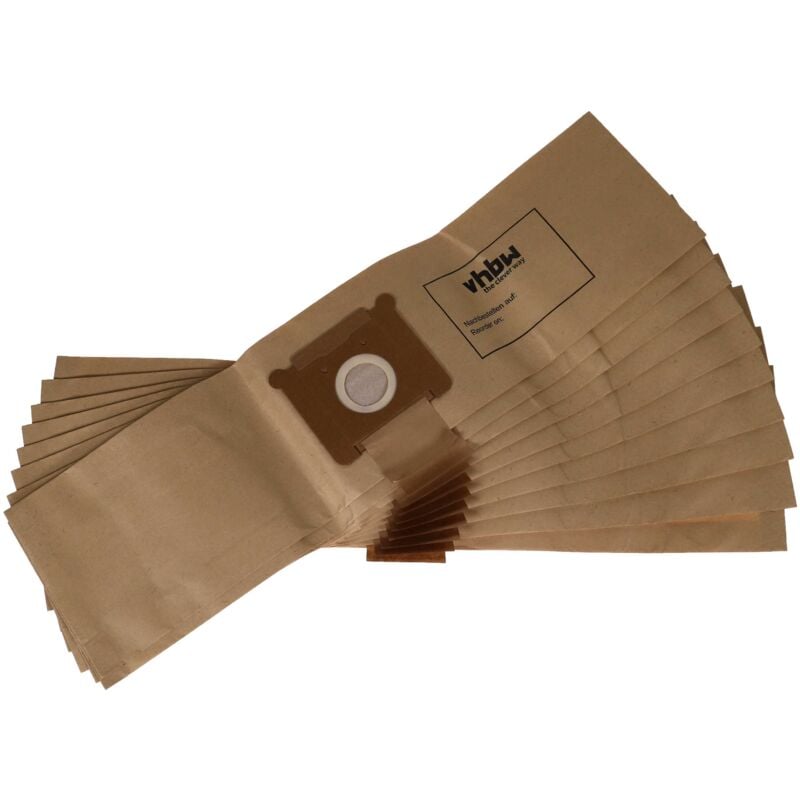 10x Bolsa aspiradora compatible con Tennant 3400, 3410, 802224, 802225, 1067460, V5 aspiradora - papel, 26 cm x 20 cm, color arena - Vhbw
10x Bolsa aspiradora compatible con Tennant 3400, 3410, 802224, 802225, 1067460, V5 aspiradora - papel, 26 cm x 20 cm, color arena - Vhbw