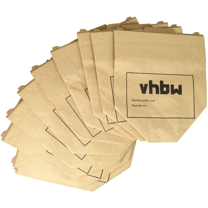 10x Bolsa aspiradora compatible con Vorwerk kobold VK130, VK131, VK 130, VK 131, VK130SC aspiradora - papel, 24,5 cm x 20,5 cm, marrón - Vhbw
10x Bolsa aspiradora compatible con Vorwerk kobold VK130, VK131, VK 130, VK 131, VK130SC aspiradora - papel, 24,5 cm x 20,5 cm, marrón - Vhbw